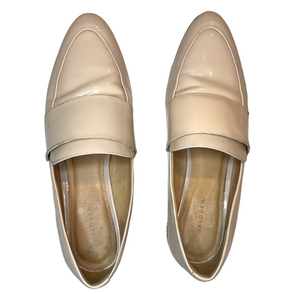 Halogen Patent Leather Emilia Loafers in Nude Color Sz 8 - Picture 1 of 8